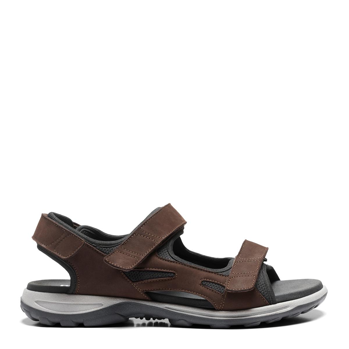 Sporty herresandal med regulerbare velcroremme