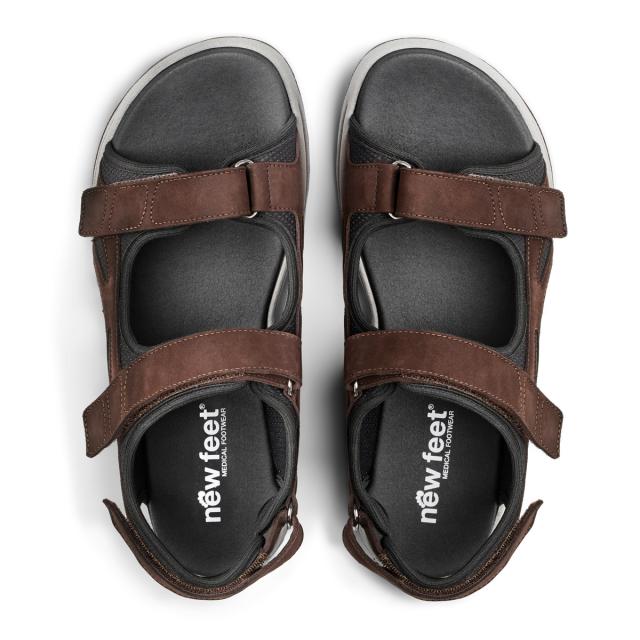 Sporty herresandal med regulerbare velcroremme